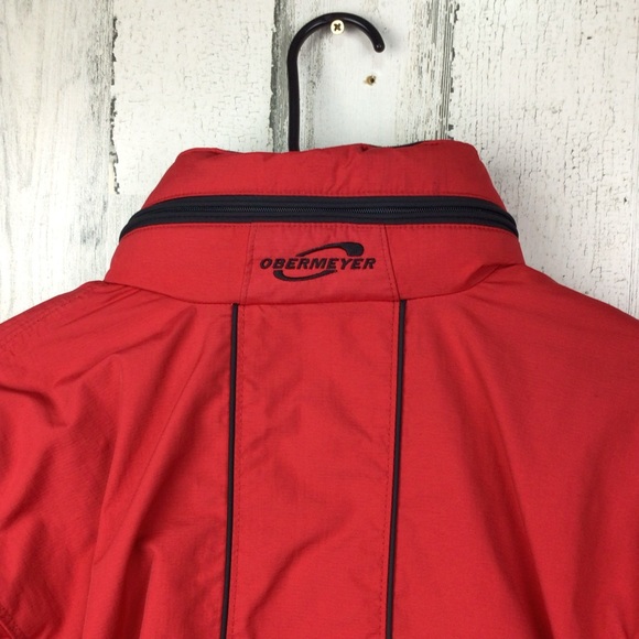 Vintage Obermeyer Womens Thermolite Active Ski Winter Coat Jacket Red Sz 8 - Picture 4 of 10
